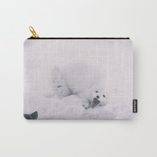 ARCTIC FOXES PLAYING Carry-All Pouch
