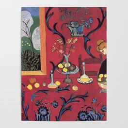 The Red Room (Harmony in Red) - Henri Matisse Poster