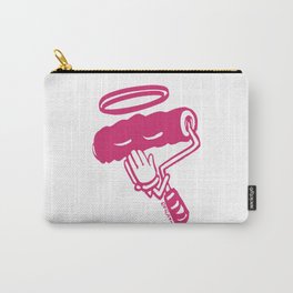 Pink Holy Paint Roller Pray For Our Souls Carry-All Pouch