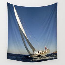 race boat Wall Tapestry