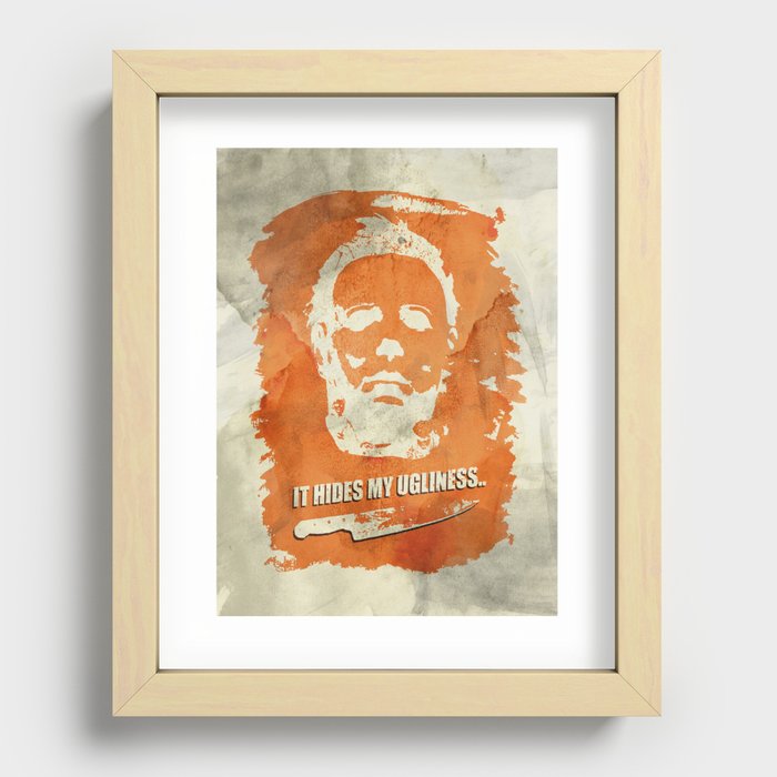Halloween - It hides my Ugliness Recessed Framed Print