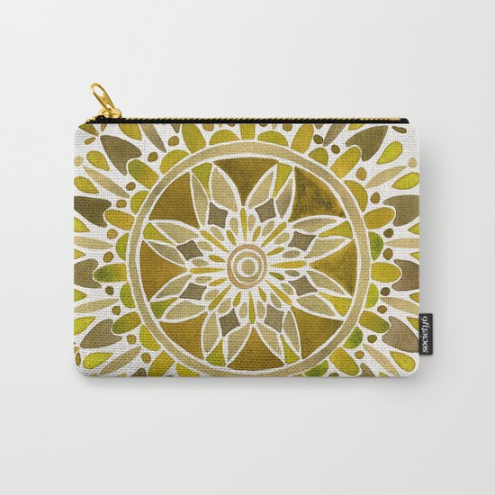 Gold Mandala Carry-All Pouch