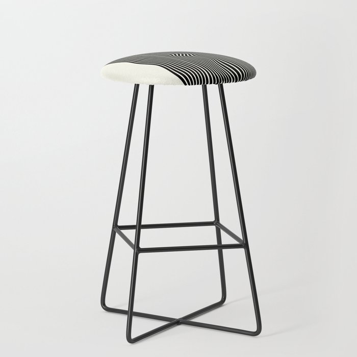 Abstract Lines Bar Stool