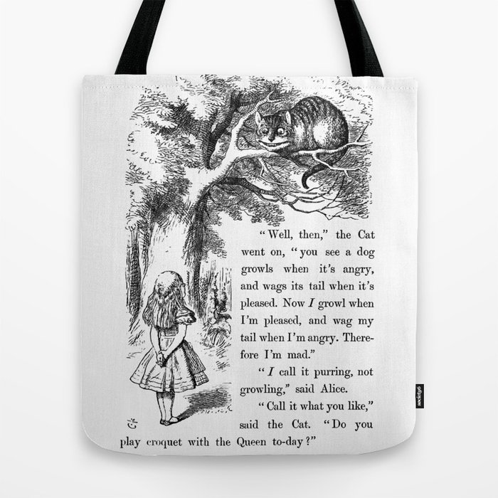 Alice's Adventures in Wonderland Tote Bag