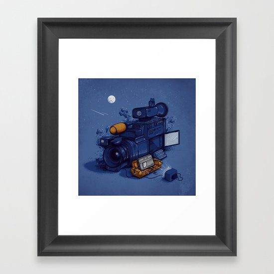 Movie Break Framed Art Print