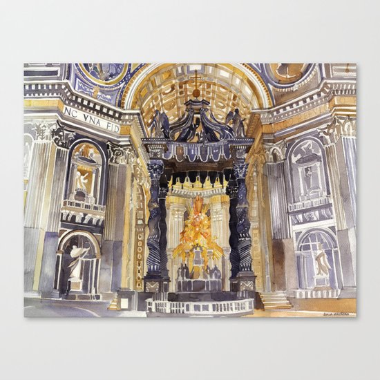 Saint Peter interior Canvas Print