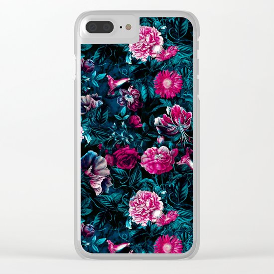 NIGHT GARDEN XII Clear iPhone Case