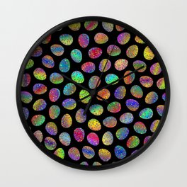 Easter Egg Pattern Wall Clock
