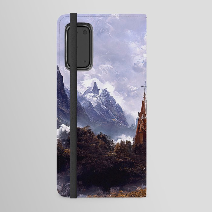 Gothic Cathedral among the mountains Android Wallet Case