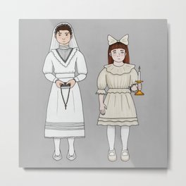First Communion Girls (Color) Metal Print