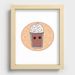 Cute Frappuccino Recessed Framed Print