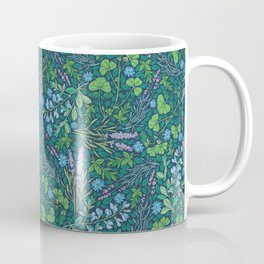 Lavender and lupine with cornflowers on herbal background Coffee Mug | Plants, Lavender, Graphicdesign, Lovely, Blue, Vintage, Meadow, Chicory, Graphic, Floral 