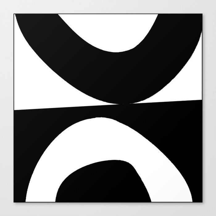 Black and white Canvas Print