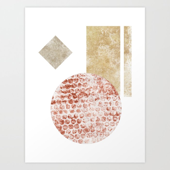 Abstract Minimalist Geometric Composition Art Print