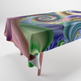 Spiral pastel shades Tablecloth