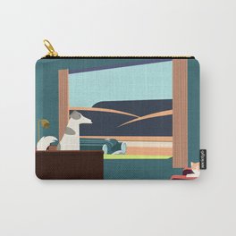 BEST FRIEND AT WESTERN MOTEL - Homage to E. Hopper Carry-All Pouch