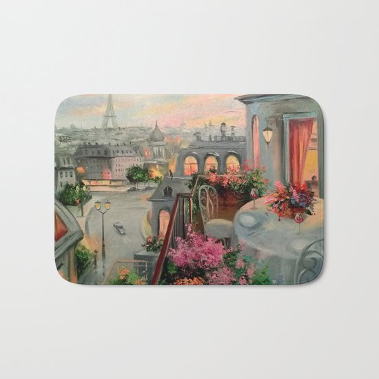 Paris for two Bath Mat