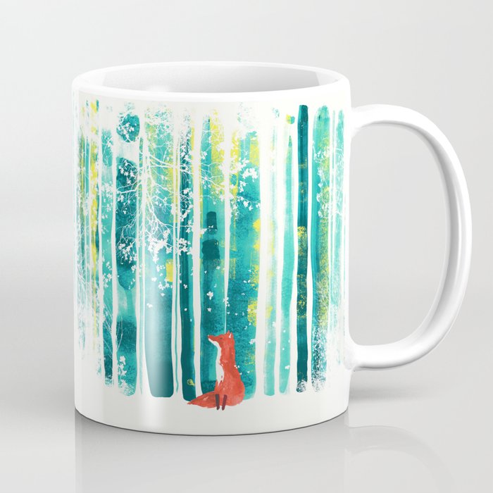 Fox in quiet forest Coffee Mug