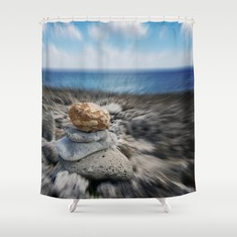 Zen Stones Shower Curtain