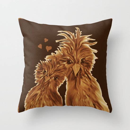 DODO LOVE BIRDS Throw Pillow by RokinRonda Society6