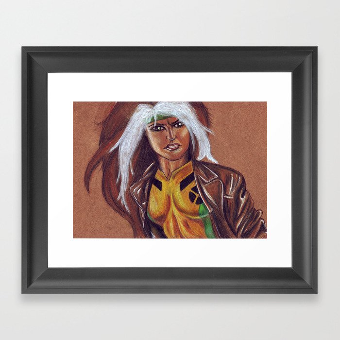 Rogue X Men Framed Art Print By Charalanahzard
