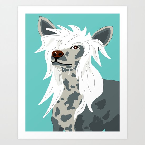 Chinese Crested Art Print