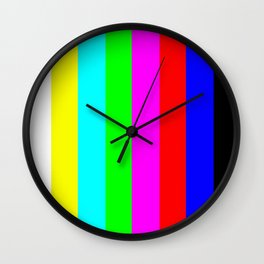 SMPTE color bars | TV Color Test Bars | Stand By Colour Bars Wall Clock