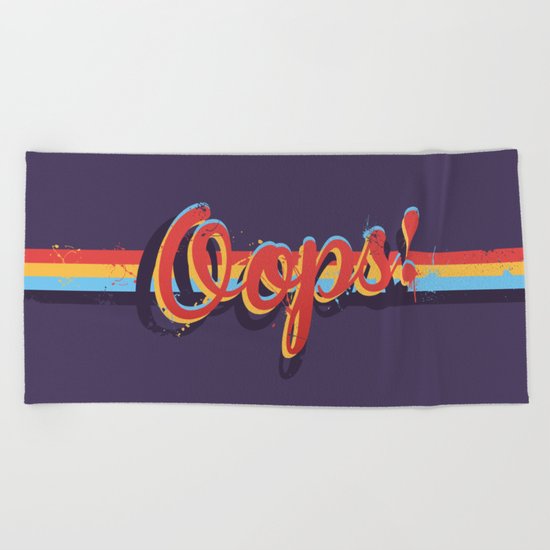 Oops! Beach Towel