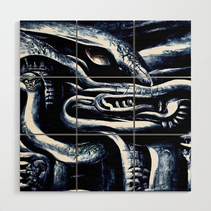 Quetzalcoatl, The Serpent God Wood Wall Art