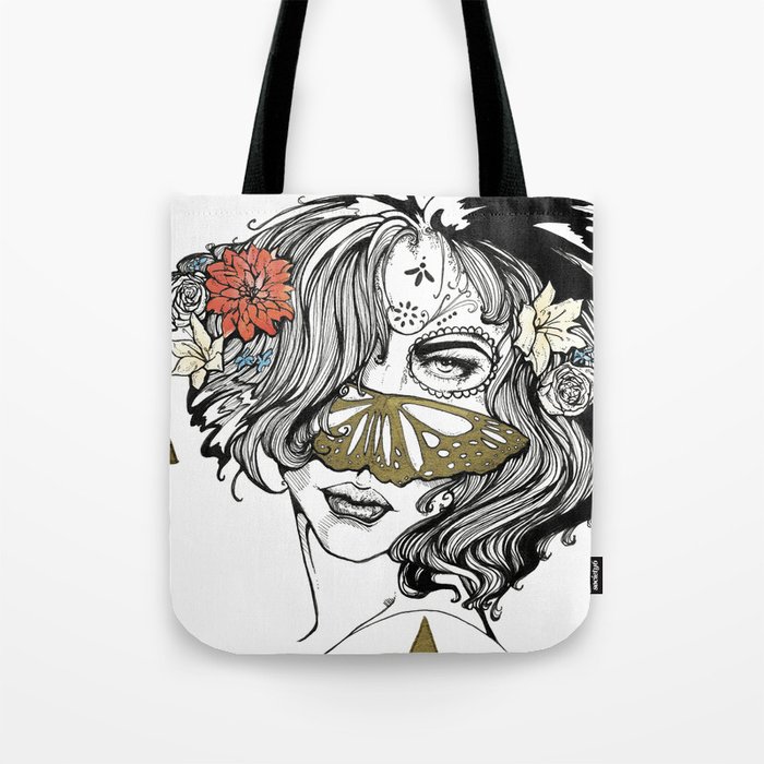 Golden Butterfly  Tote Bag