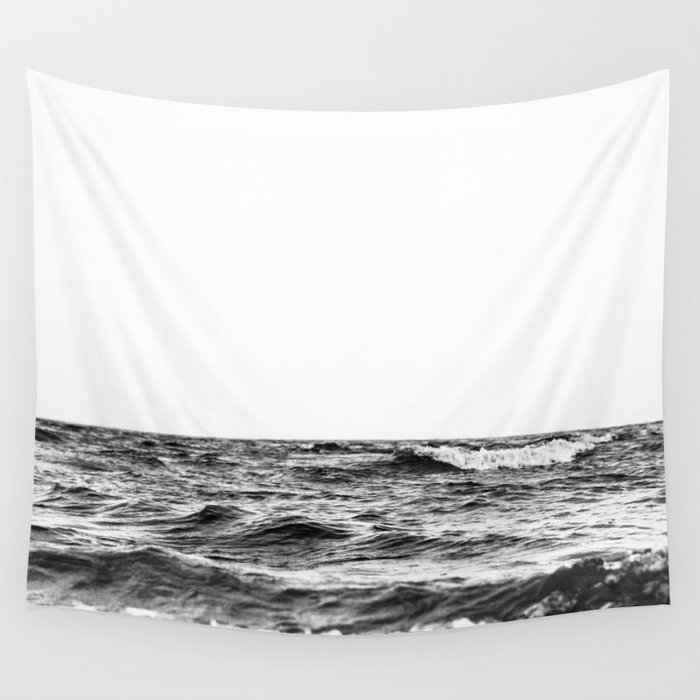 Black and white ocean tapestry deals