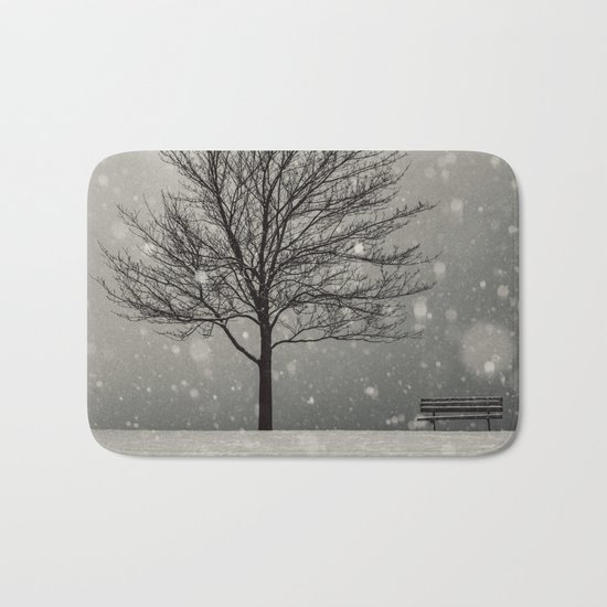 January Snow Bath Mat
