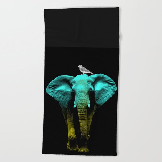 Friends for Life fluro Beach Towel