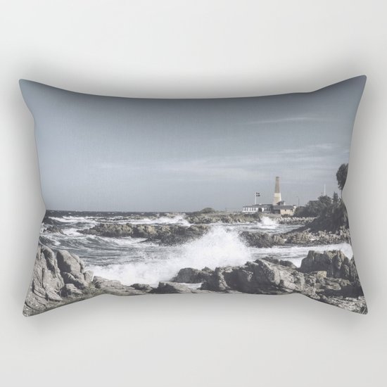 The wild sea- Wild waves o stormy day Rectangular Pillow