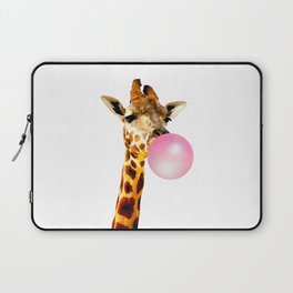 Giraffe Chewing Gum Laptop Sleeve