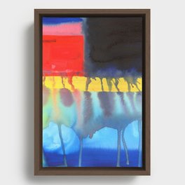 abstract reflection Framed Canvas