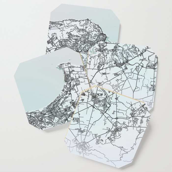 Algiers, Algeria, White, City, Map Coaster