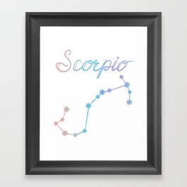 Scorpio Framed Art Print