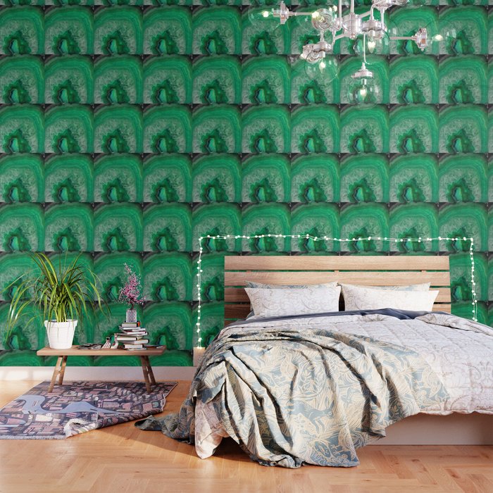 Green Emerald Agate Wallpaper