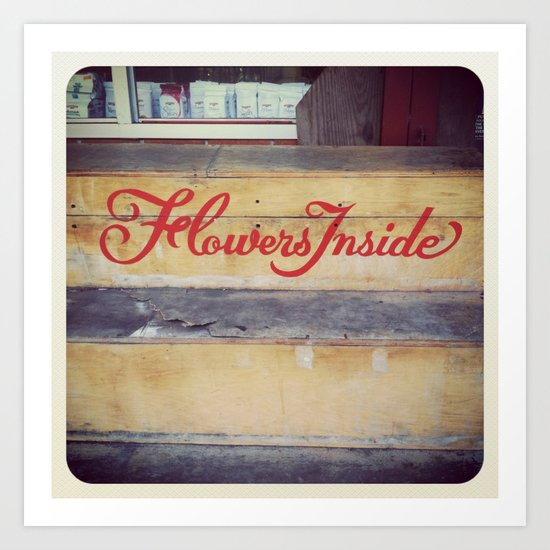 flowers inside Art Print