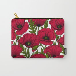 Red Poppy garden 2 Carry-All Pouch