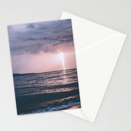 Lightning over the Strait of Georgia Stationery Cards