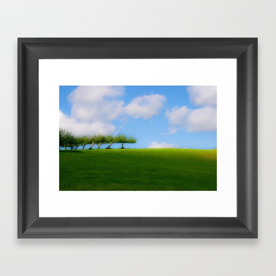 apple picking Framed Art Print