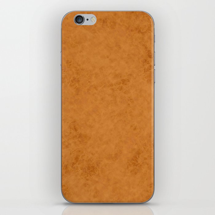 Yellow suede textured stone wall iPhone Skin