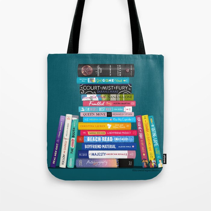 Personalized Library Book Tote Bag