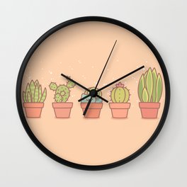 Plant Pots Wall Clock