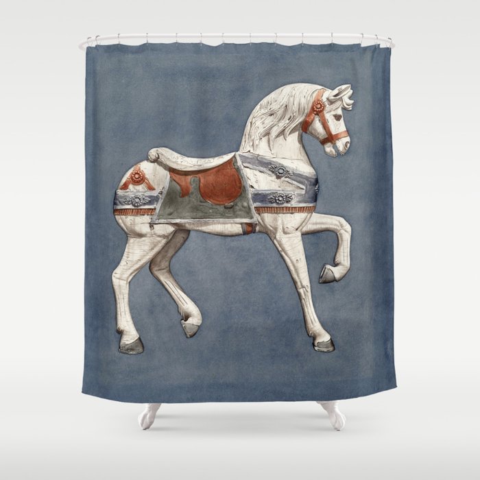 Carousel Horse  Shower Curtain