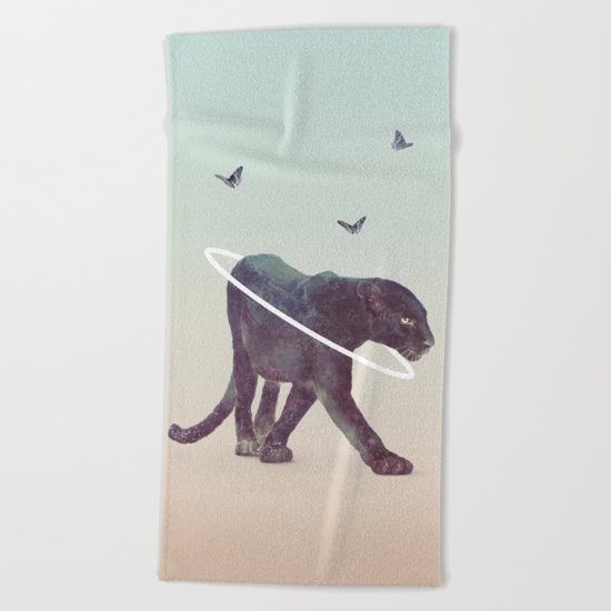 Black Panther Beach Towel