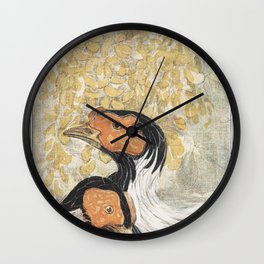 Art Nouveau birds Wall Clock