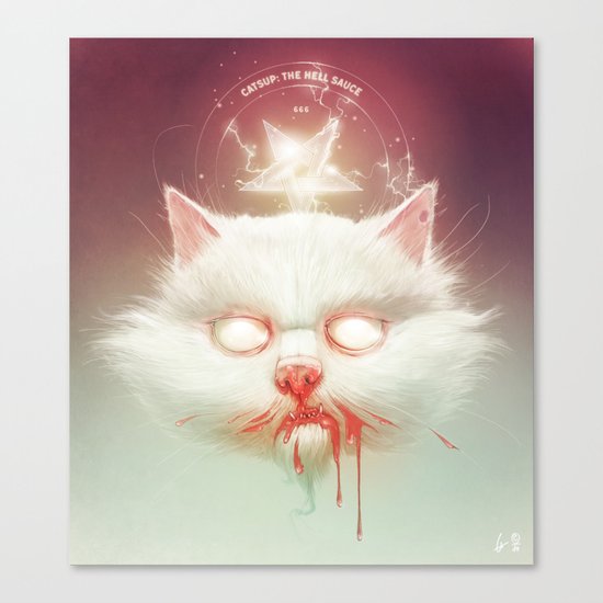 The Hell Kitty Canvas Print